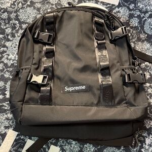 Supreme Classic Black Backpack for Men